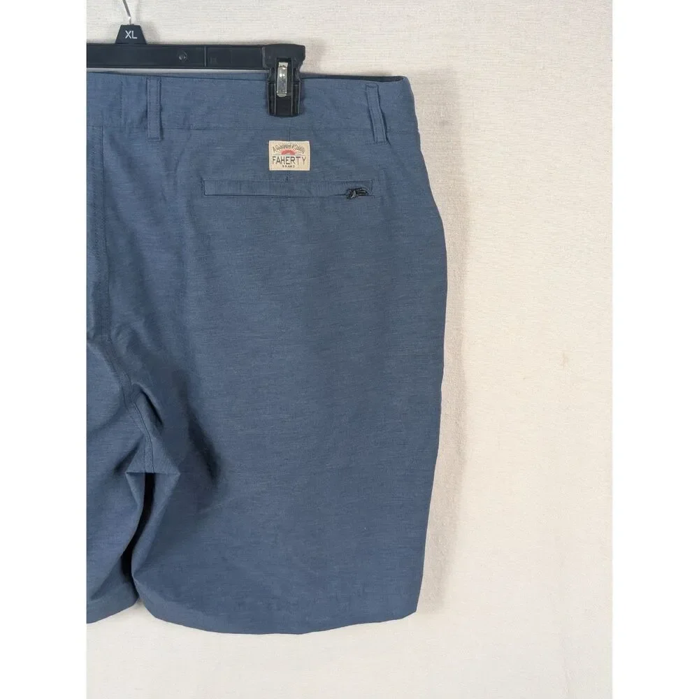 Faherty All Day Shorts Blue Men's Size 42